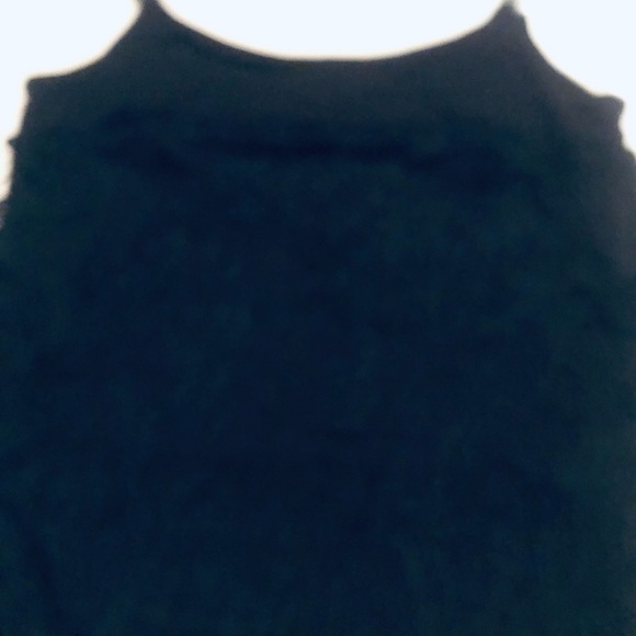 Ella Moss black size Small black fringe camisole dress up or down NWOT - Picture 6 of 10